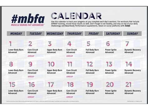 Mbfa Calendar